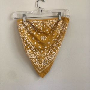 yellow bandanna top